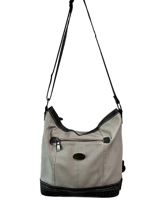boc Handbags - BOC Born Concepts Gray Faux Leather Shoulder/Crossbody Convertible Bag Travel